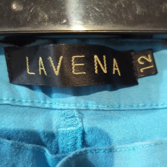 Lavena “Dustworth” Embroidered Capri Pants – Turquoise Size 12 - Picture 4 of 16